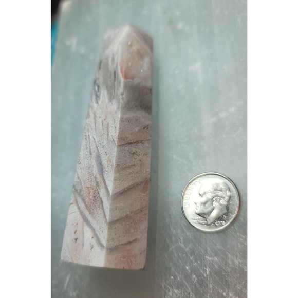Pink Mexican Crazy Lace Agate Tower - Picture 2 of 5